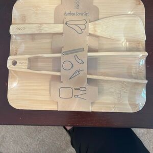 Core home kitchen bamboo serving set